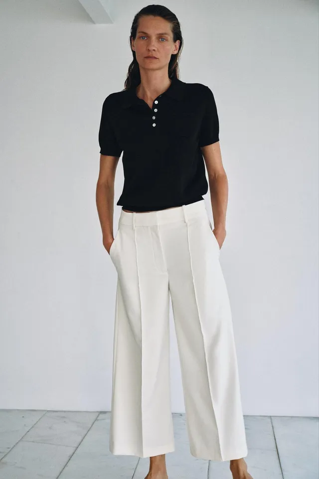 SHORT SLEEVE KNIT POLO SHIRT – image 4