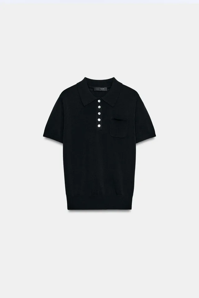 SHORT SLEEVE KNIT POLO SHIRT – image 7