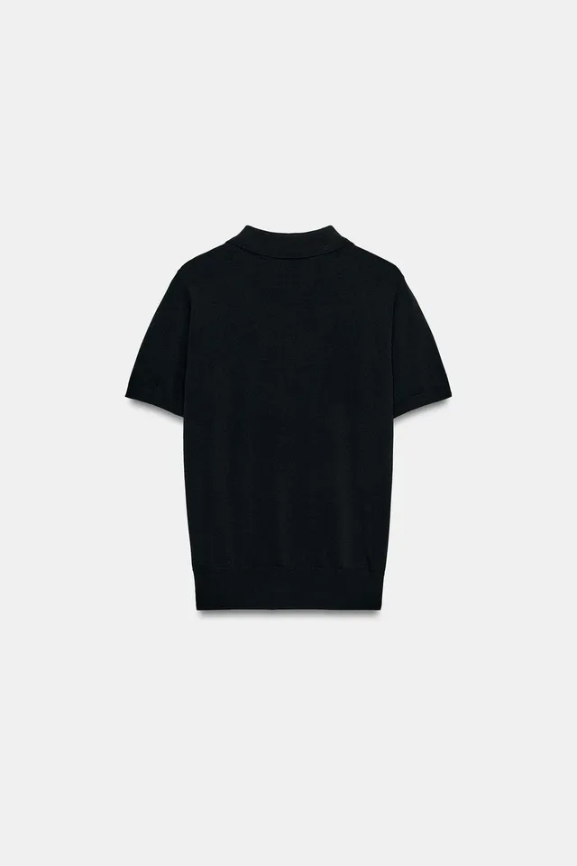 SHORT SLEEVE KNIT POLO SHIRT – image 8