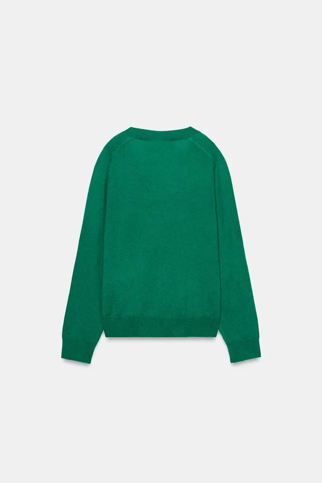 WOOL BLEND V-NECK JUMPER – image 4