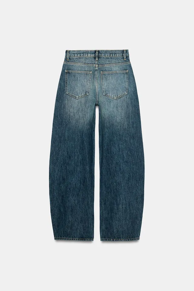 ZW COLLECTION MID-WAIST CURVED PATCHWORK JEANS – image 7