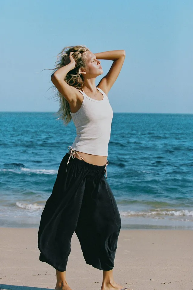 RIBBED COTTON TANK TOP