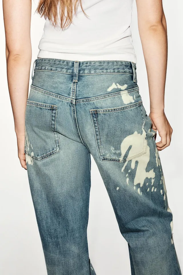 TRF MID-WAIST BOYFRIEND SPLATTER JEANS – image 7