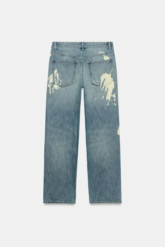 TRF MID-WAIST BOYFRIEND SPLATTER JEANS – image 9