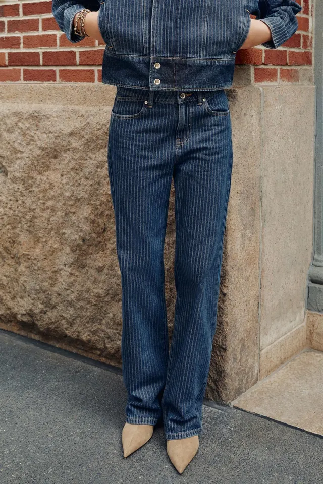 JEANS Z1975 STRAIGHT LOW-RISE STRIPED – image 2
