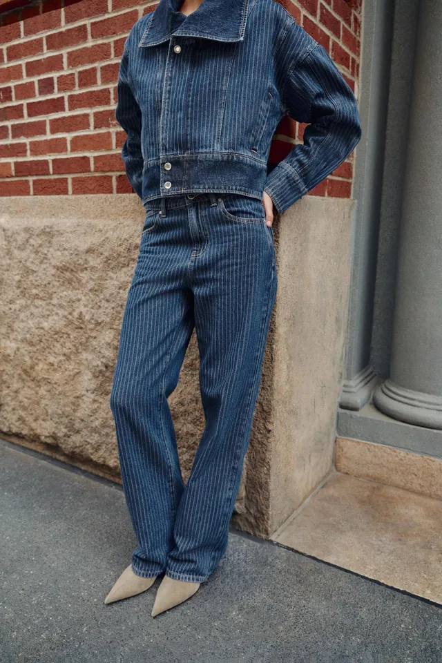 JEANS Z1975 STRAIGHT LOW-RISE STRIPED – image 3