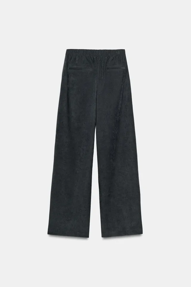 WIDE-LEG TROUSERS WITH ELASTIC WAIST – image 6