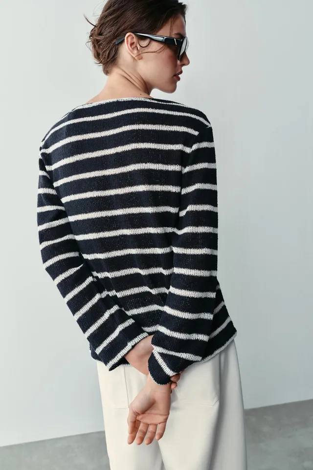 STRIPED HENLEY T-SHIRT – image 5