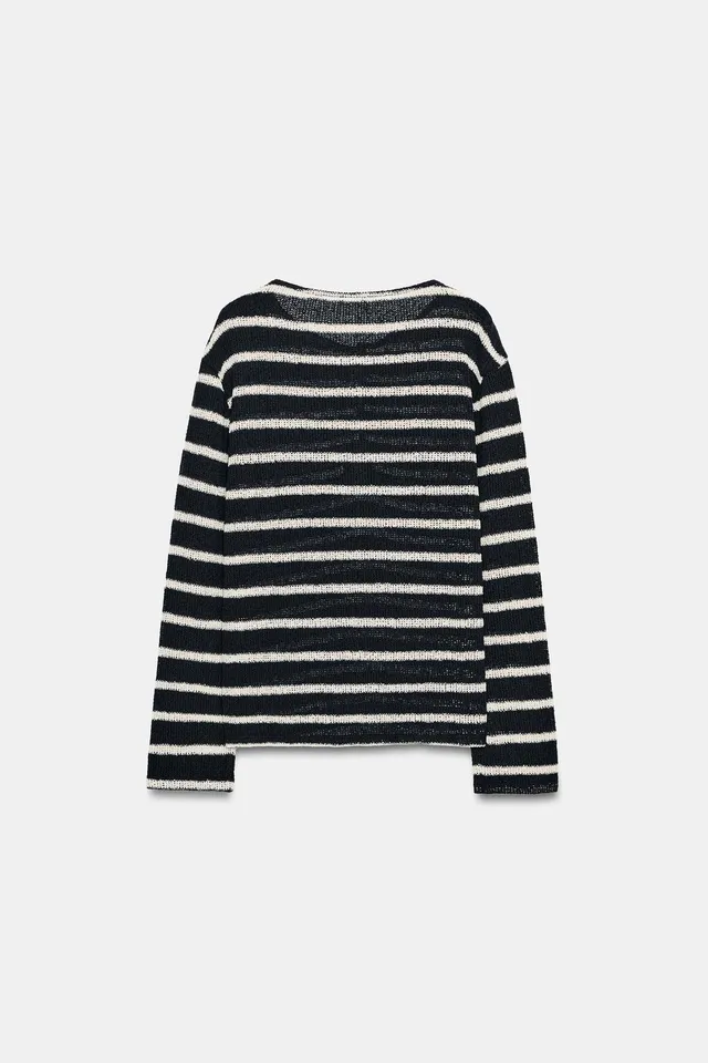 STRIPED HENLEY T-SHIRT – image 7