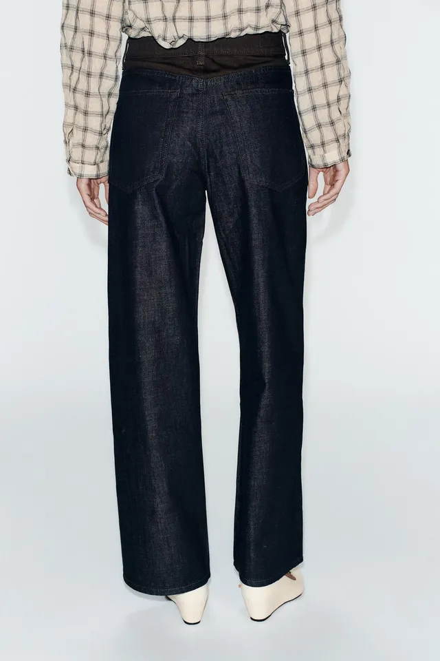 JEANS Z1975 BARREL HIGH-WAIST MIXED FABRIC – image 4