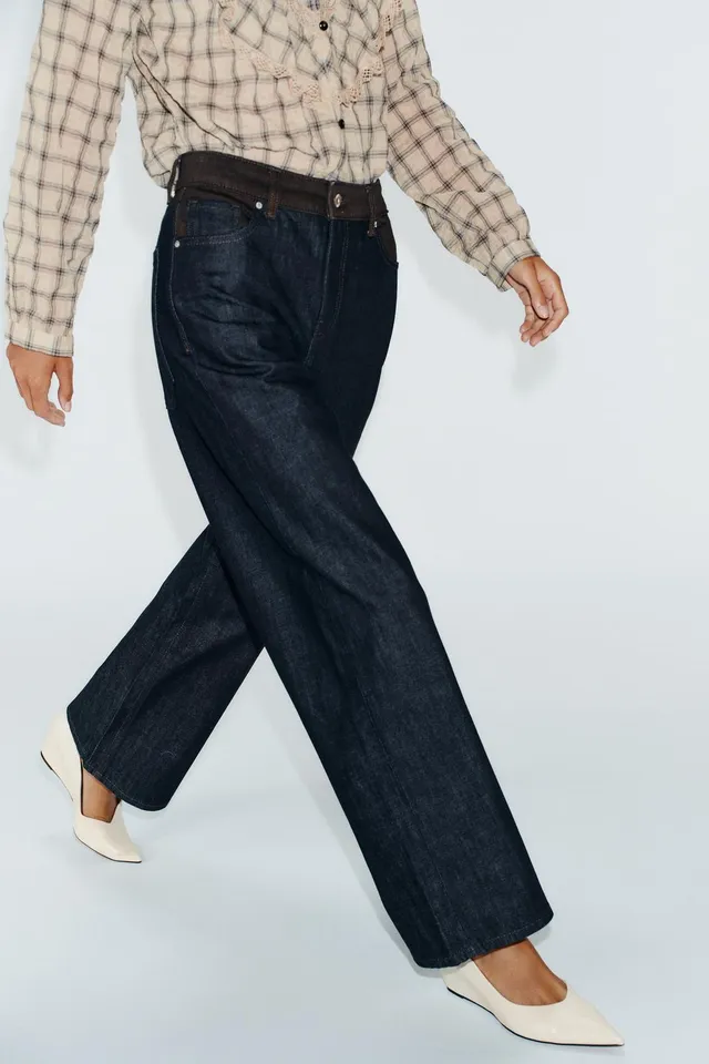 JEANS Z1975 BARREL HIGH-WAIST MIXED FABRIC – image 6