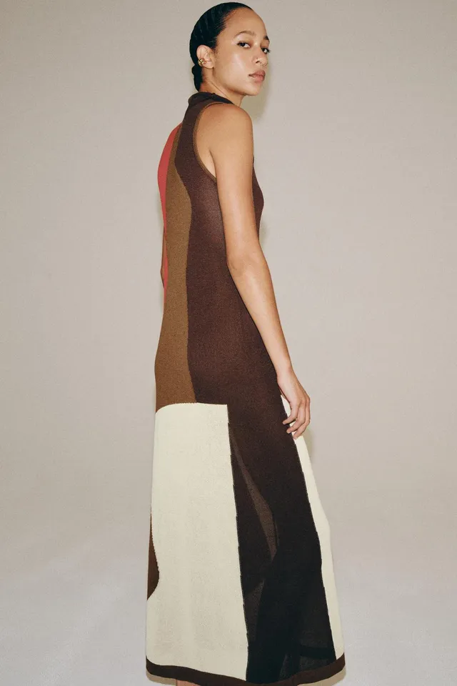 COLOUR BLOCK KNIT DRESS – image 2