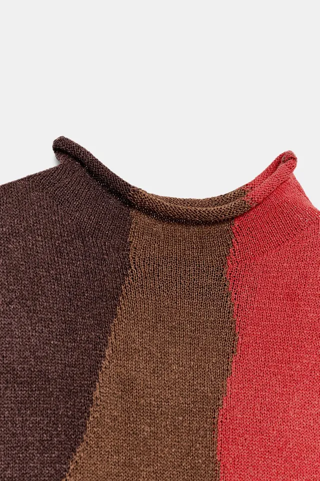 COLOUR BLOCK KNIT DRESS – image 9