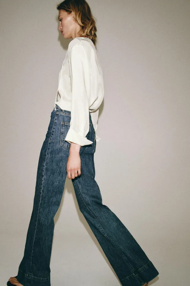 جينز ZW COLLECTION FLARE بخصر عالٍ – صورة 6