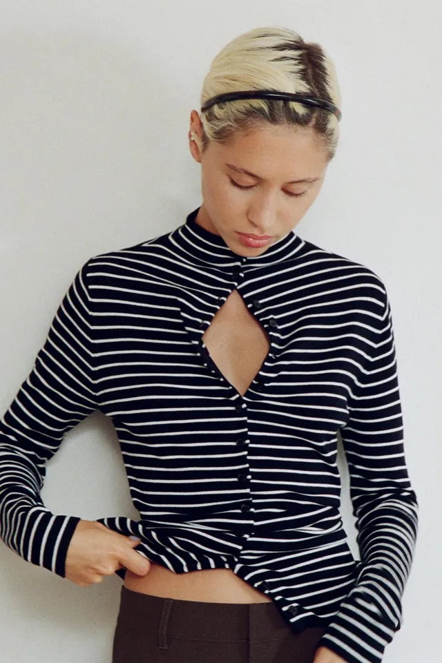STRIPED CARDIGAN