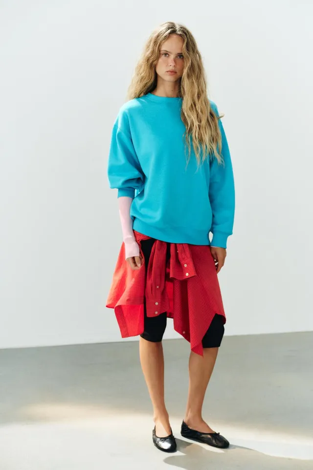 BASIC LONG SLEEVE SWEATSHIRT