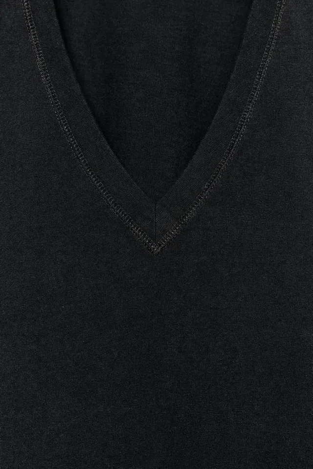 COTTON V-NECK T-SHIRT – image 7