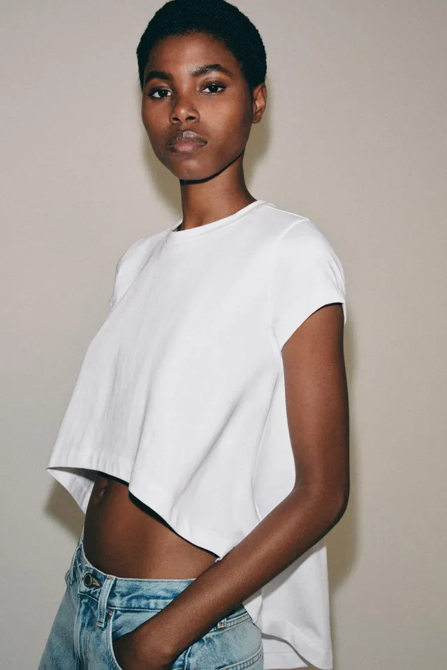 ASYMMETRIC COTTON T-SHIRT – image 2