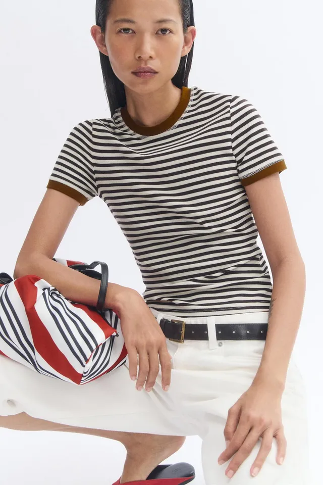 STRIPED SHORT SLEEVE T-SHIRT – image 2