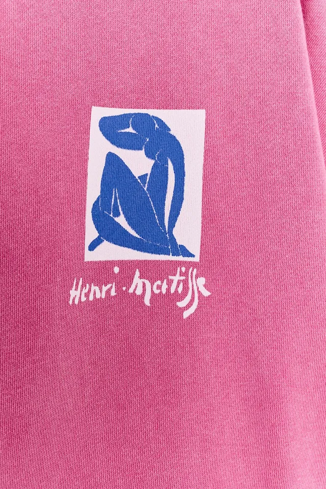 سويت شيرت HENRI MATISSE بمظهر مغسول – صورة 6
