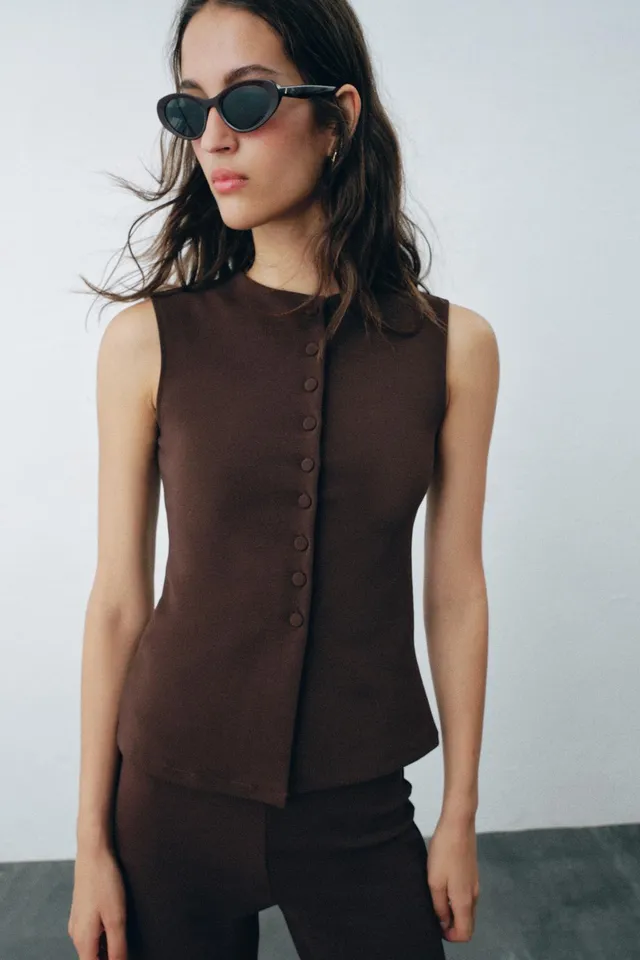 COVERED BUTTON WAISTCOAT – image 2