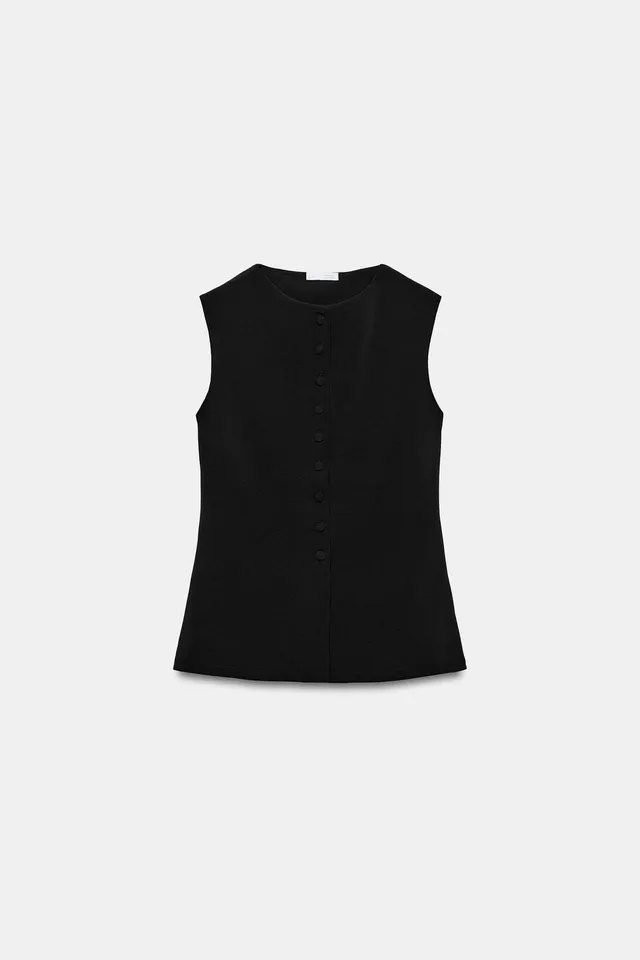 COVERED BUTTON WAISTCOAT – image 6