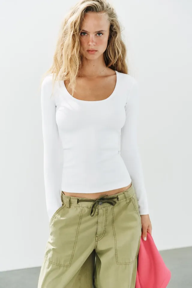 RIB CREW NECK T-SHIRT