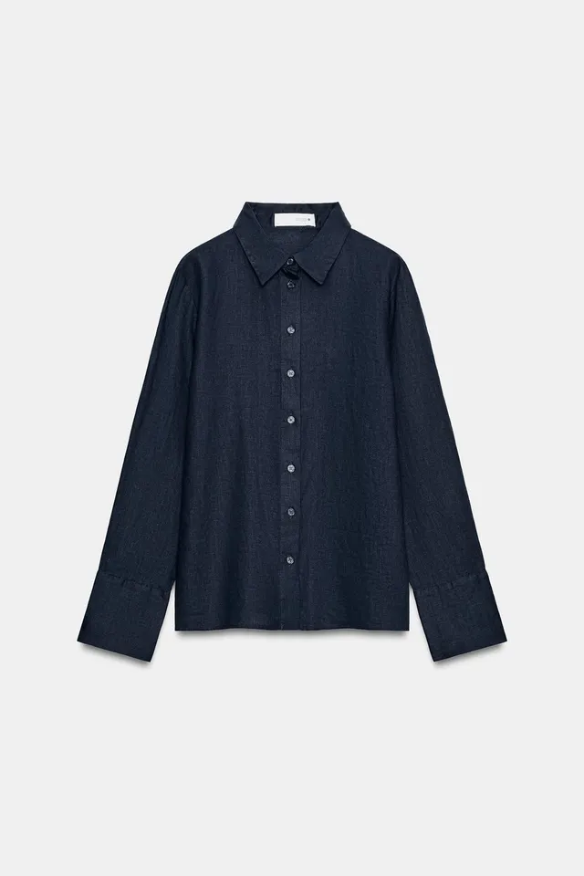 ZW COLLECTION 100% LINEN SHIRT – image 4