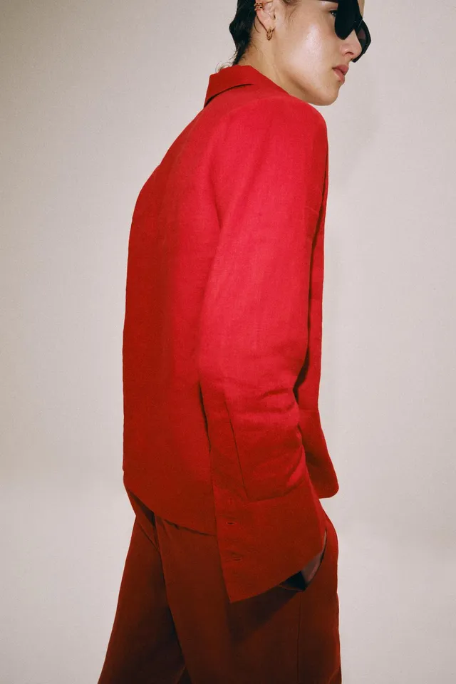 ZW COLLECTION 100% LINEN SHIRT – image 3