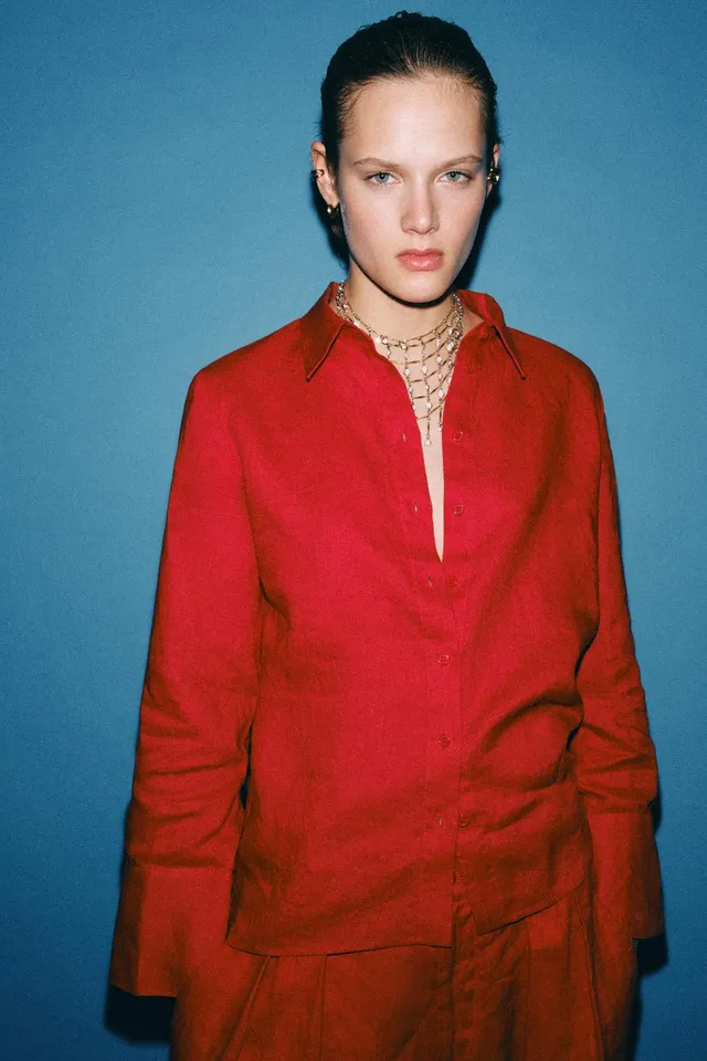 ZW COLLECTION 100% LINEN SHIRT – image 5