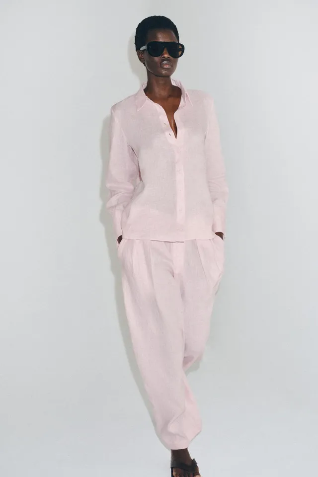 ZW COLLECTION 100% LINEN SHIRT