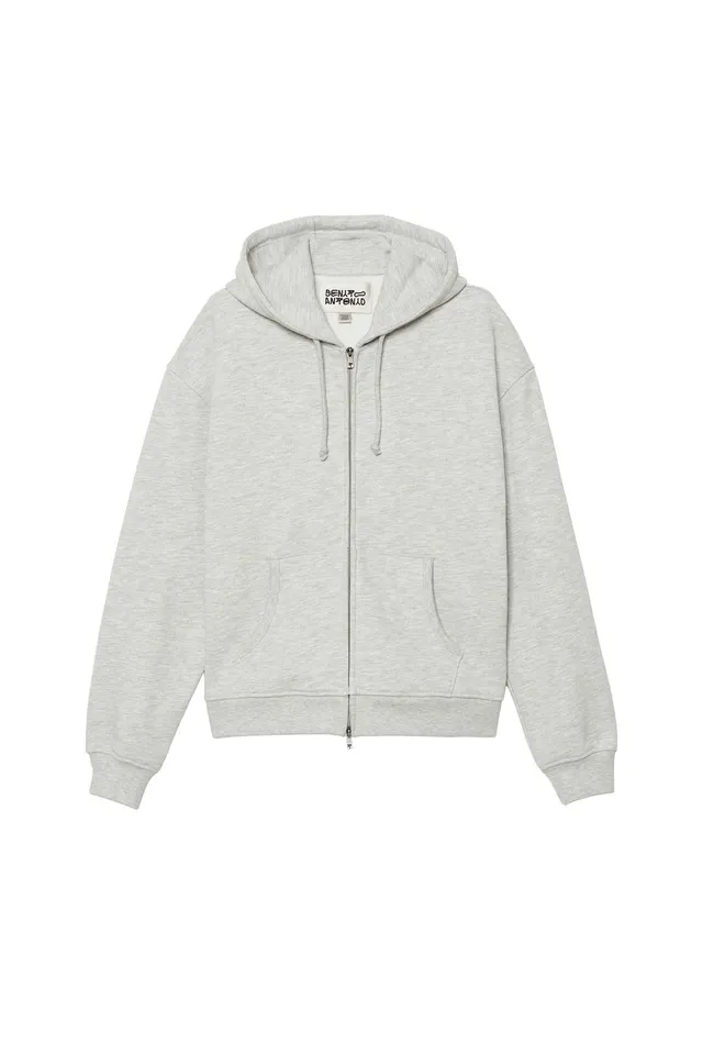CROPPED FIT ZIP-UP HOODIE – image 2