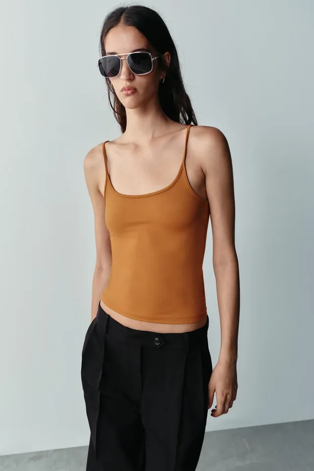 POLYAMIDE THIN STRAP T-SHIRT – image 2