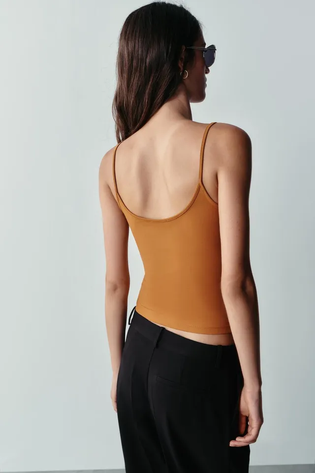 POLYAMIDE THIN STRAP T-SHIRT – image 3