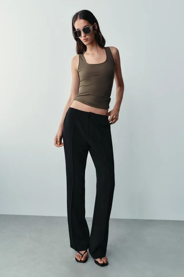 WIDE STRAP POLYAMIDE T-SHIRT