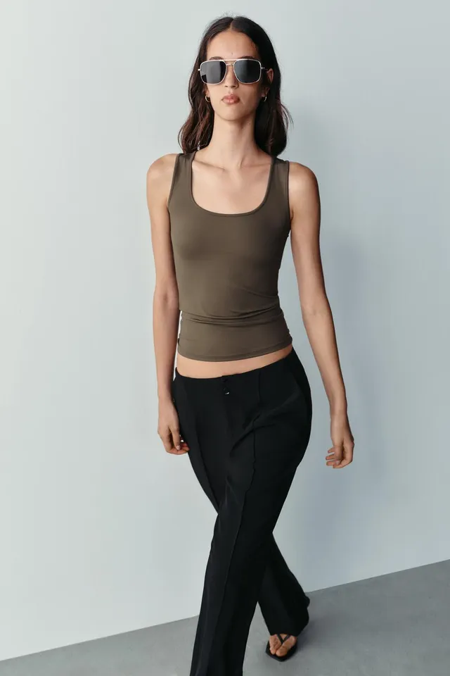 WIDE STRAP POLYAMIDE T-SHIRT – image 4