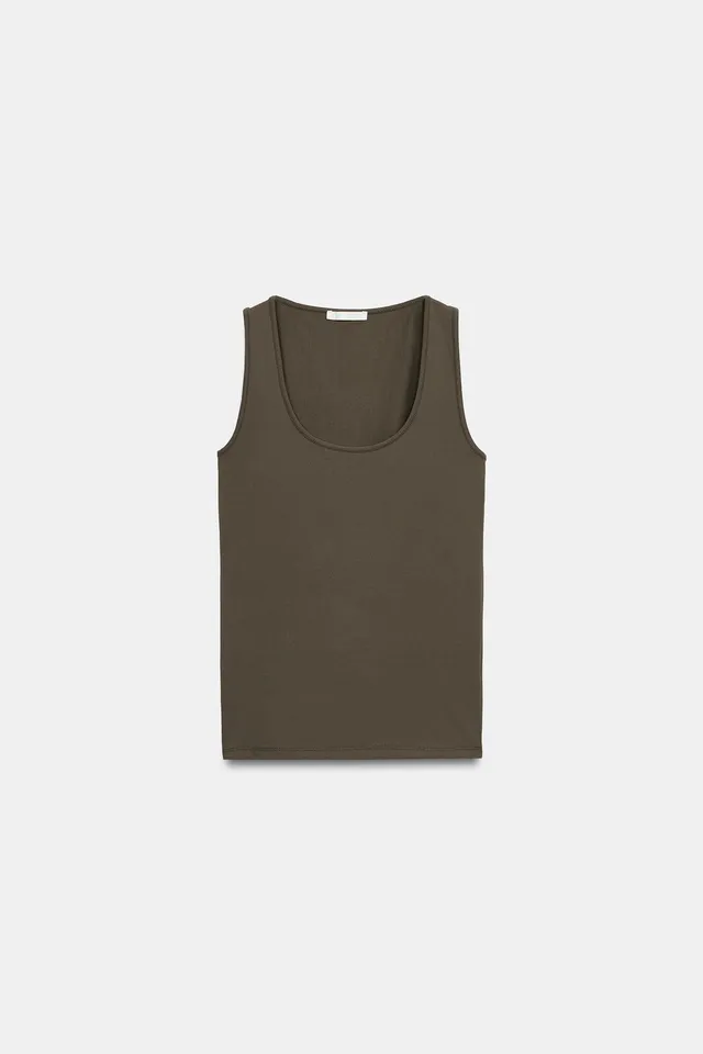WIDE STRAP POLYAMIDE T-SHIRT – image 6