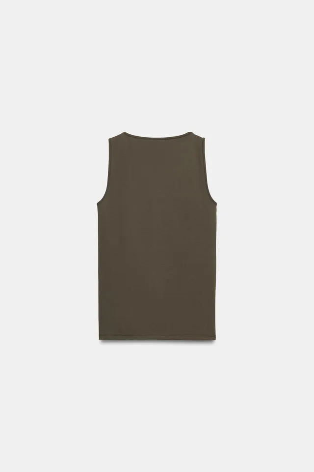 WIDE STRAP POLYAMIDE T-SHIRT – image 7