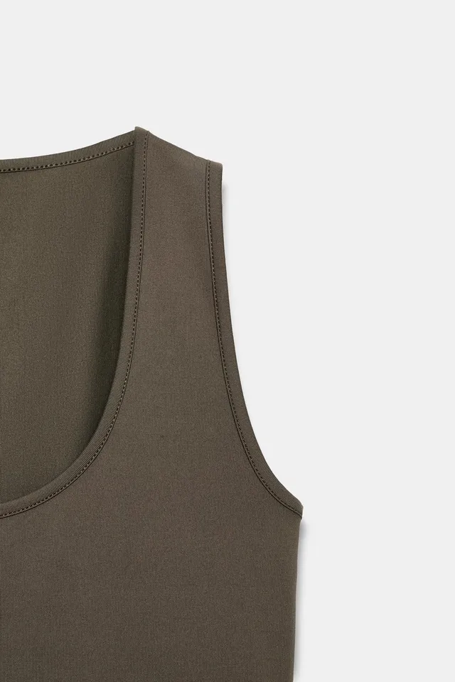 WIDE STRAP POLYAMIDE T-SHIRT – image 8