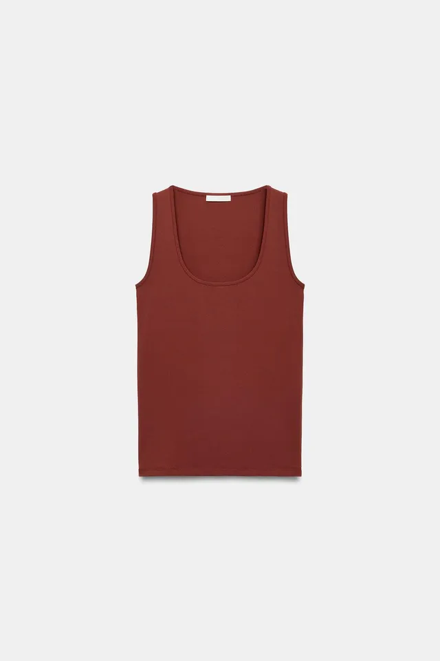WIDE STRAP POLYAMIDE T-SHIRT – image 3