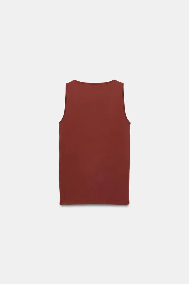 WIDE STRAP POLYAMIDE T-SHIRT – image 4