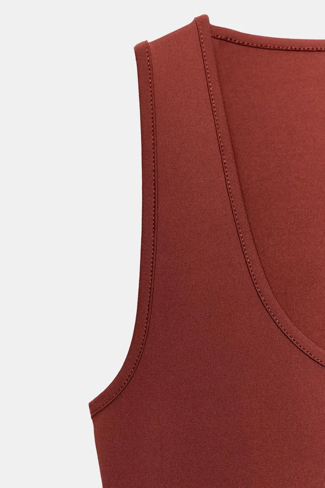 WIDE STRAP POLYAMIDE T-SHIRT – image 5