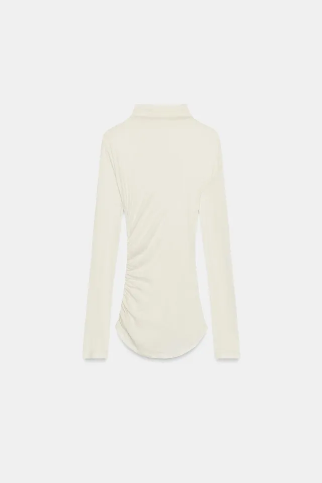 HIGH NECK RUCHED TOP – image 4