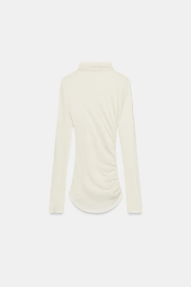HIGH NECK RUCHED TOP – image 5