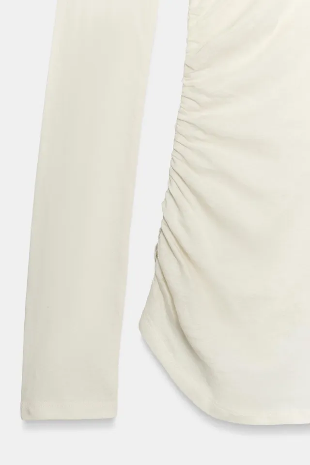 HIGH NECK RUCHED TOP – image 6