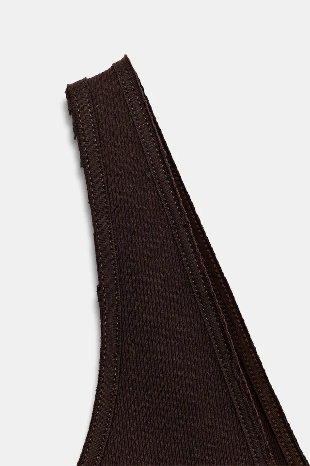 RIB V-NECK TOP – image 7