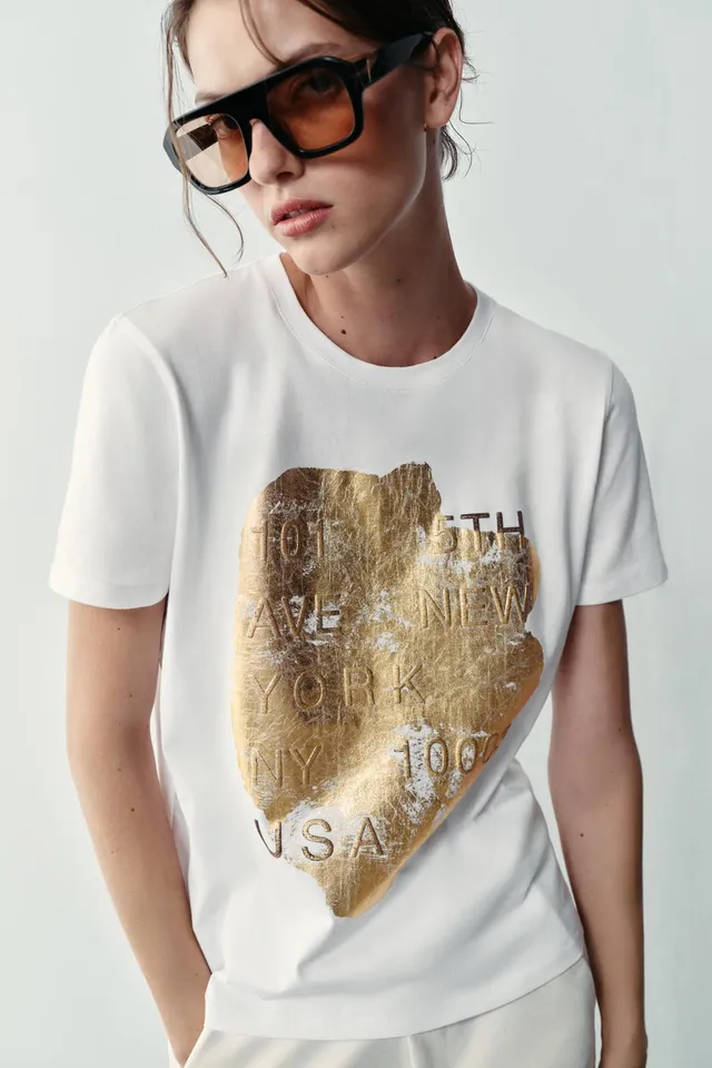 METALLIC SHORT SLEEVE T-SHIRT – image 5