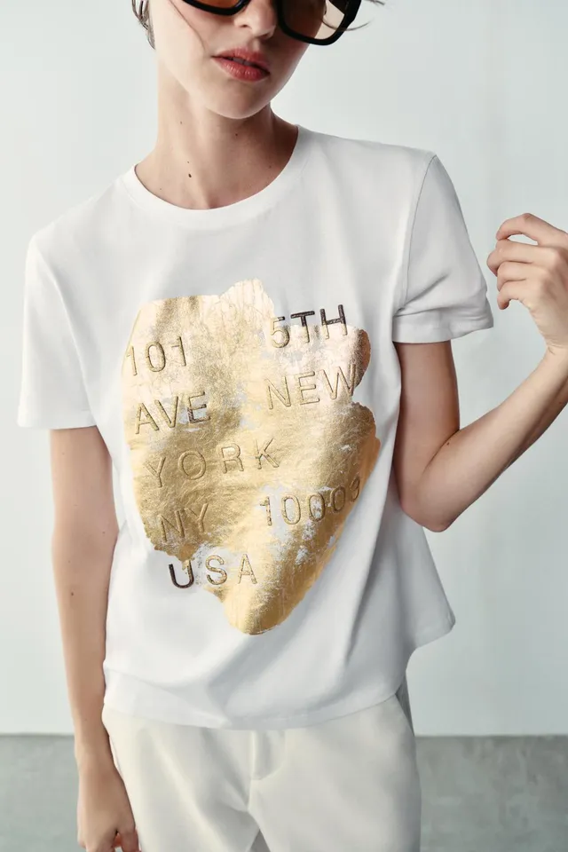 METALLIC SHORT SLEEVE T-SHIRT – image 6