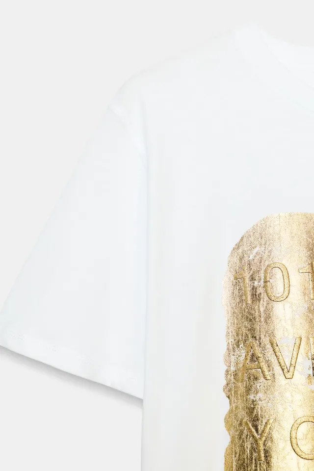 METALLIC SHORT SLEEVE T-SHIRT – image 9