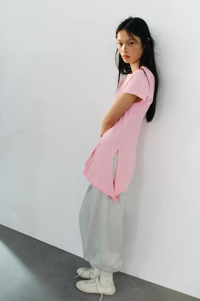 ASYMMETRIC PLEATED T-SHIRT – image 4